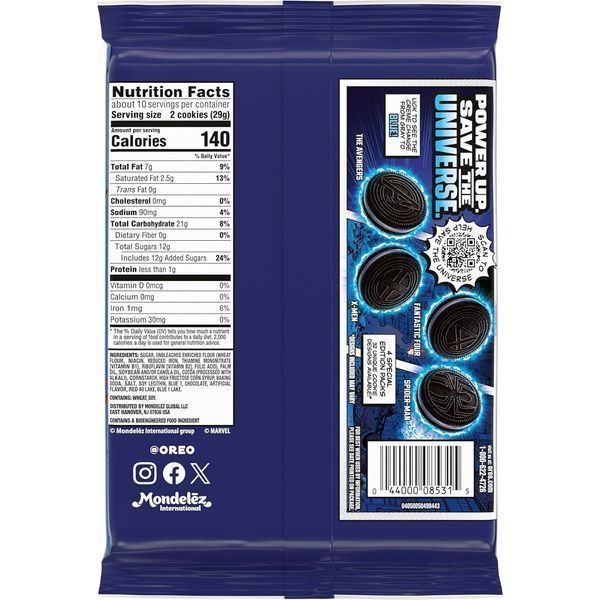 Печенье Oreo Marvel Stuf Of Legends Special Edition 303г 10853 фото