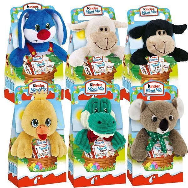 Подарочный набор Ferrero Kinder Chocolate Maxi Mix с плюшевой игрушкой Fenja Fellnase 133г 8211 фото