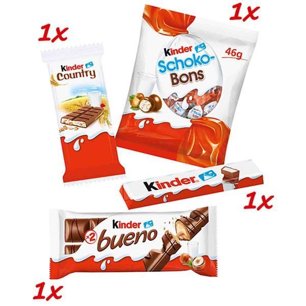 Подарочный набор Ferrero Kinder Chocolate Maxi Mix с плюшевой игрушкой Fenja Fellnase 133г 8211 фото