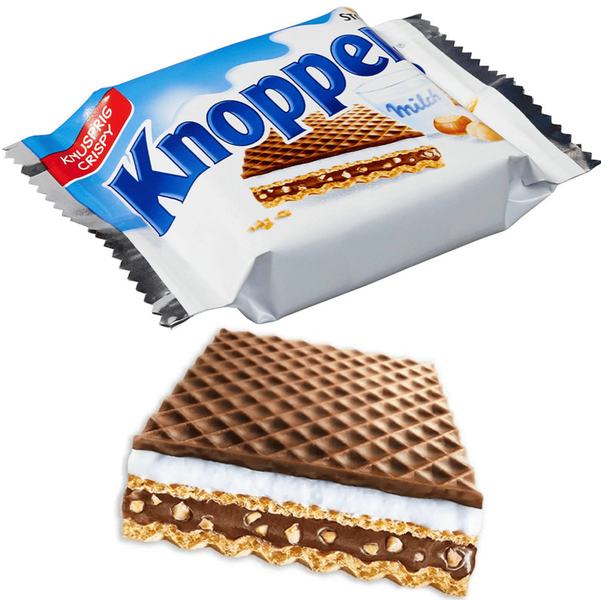 Вафлі Storck Knoppers Milch 15шт x 25г 10306 фото