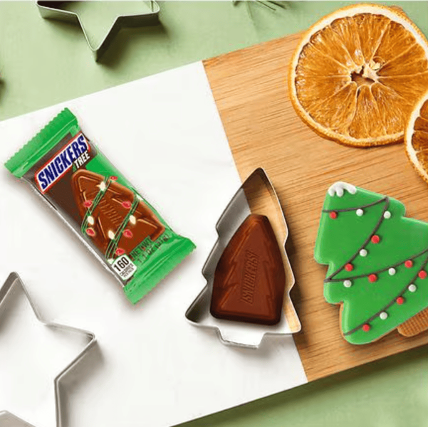 Шоколадний батончик Snickers Trees Chocolate Christmas Bar 31г 10106 фото