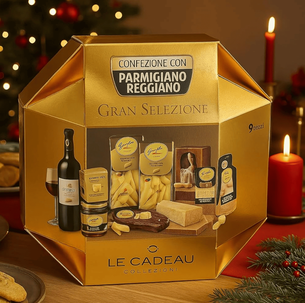 Подарочный набор Confezione Con Parmigiano Reggiano Le Cadeau Gran Selezione 9 компонентов 9758 фото