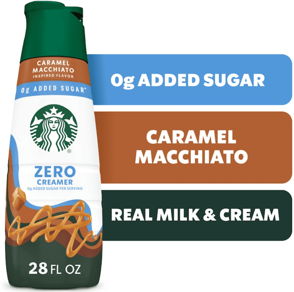 Сливки для кофе Starbucks Zero Grams Added Sugar Caramel Macchiato 828 мл 9521 фото