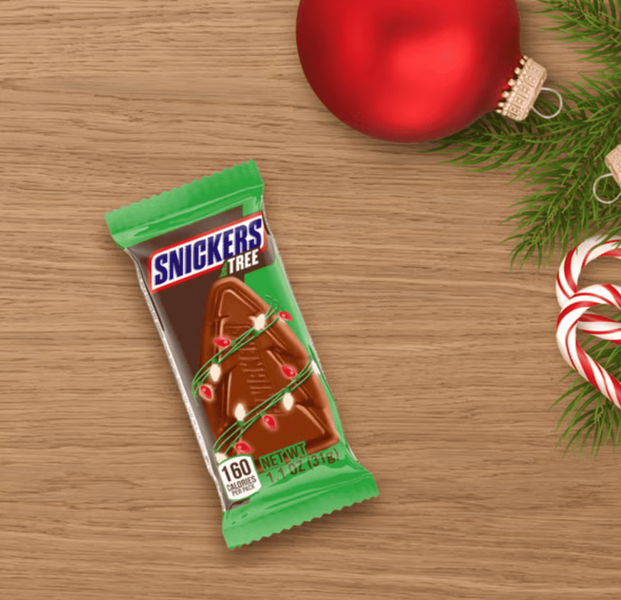 Шоколадний батончик Snickers Trees Chocolate Christmas Bar 31г 10106 фото