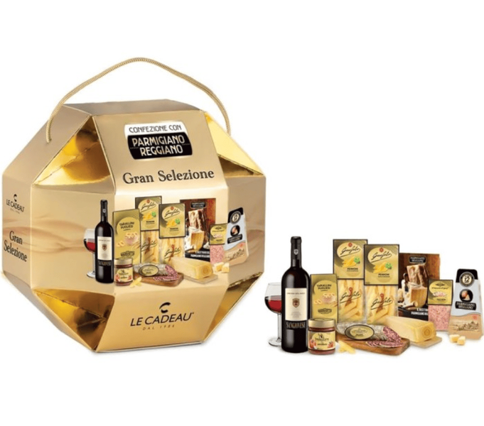 Подарочный набор Confezione Con Parmigiano Reggiano Le Cadeau Gran Selezione 9 компонентов 9758 фото
