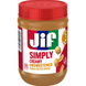 Арахісова паста Jif Simply Creamy Unsweetened Peanut Butter Spread 425г 11423 фото 1