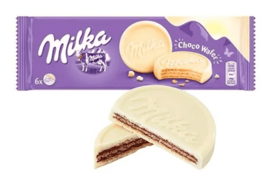 Вафлі Milka Choco Wafer White Chocolate 180г 10550 фото
