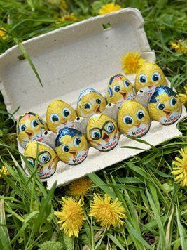 Подарунковий набір яєць Kinder Yellow 10 шт 6559 фото