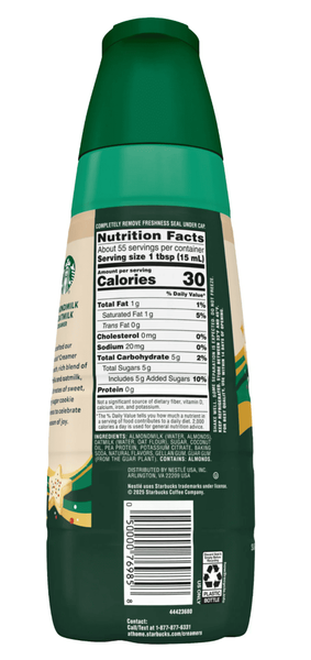 Рослинні вершки для кави Starbucks Non-Dairy Sugar Cookie Latte Coffee Creamer 828 мл 9522 фото