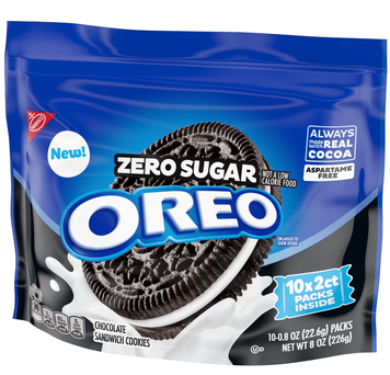 Печенье Oreo Zero Sugar Chocolate Sandwich Cookies 226г 10854 фото
