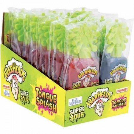 Рідка цукерка Warheads Tongue Splash Super Acidic зі смаком полуниці 20г 7098 фото