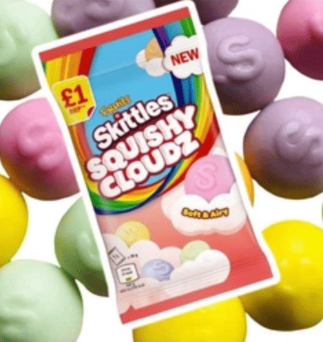 Жевательные конфеты Skittles Squishy Cloudz Fruits Soft Airy 70г 10602 фото
