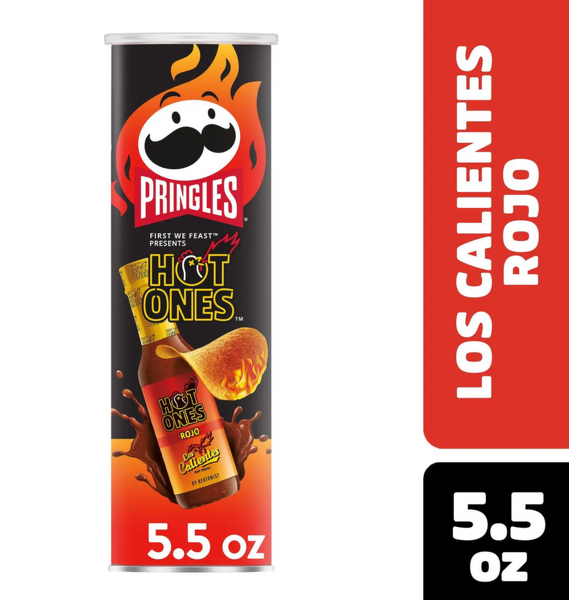 Чипсы Pringles Hot Ones Los Calientes Rojo 156г 8310 фото