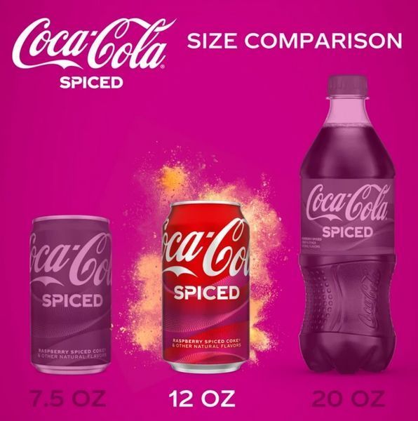 Напиток Coca-Cola Spiced Raspberry Spiced Coke Natural Flavor, 335мл 6500 фото
