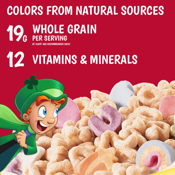 Сухий сніданок General Mills Lucky Charms Jumbo Unicorns with Marshmallows Family Size 527г 0331 фото