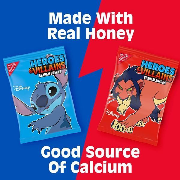 Печенье Nabisco Disney Heroes and Villains Graham Snacks Variety Pack 10шт, 280г 11424 фото