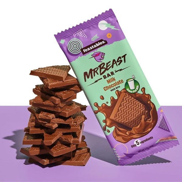 Шоколад Feastables MrBeast Milk Chocolate Bar 60 g 5668 фото