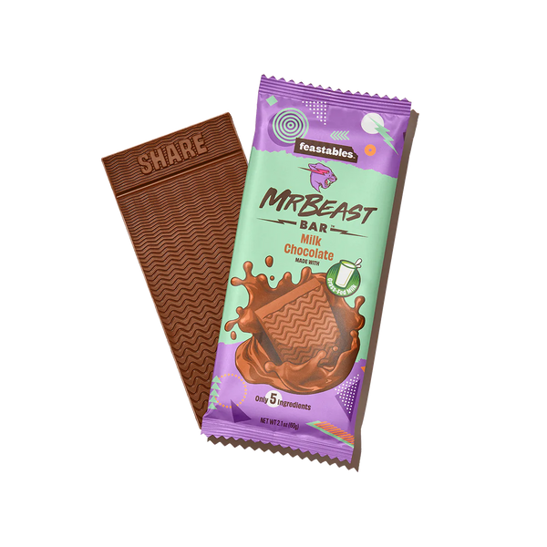 Шоколад Feastables MrBeast Milk Chocolate Bar 60 g 5668 фото