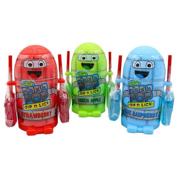 Конфета Робот Crazy Candy Factory Robo Pop Dip N Lick 40g - 1 шт 2616 фото