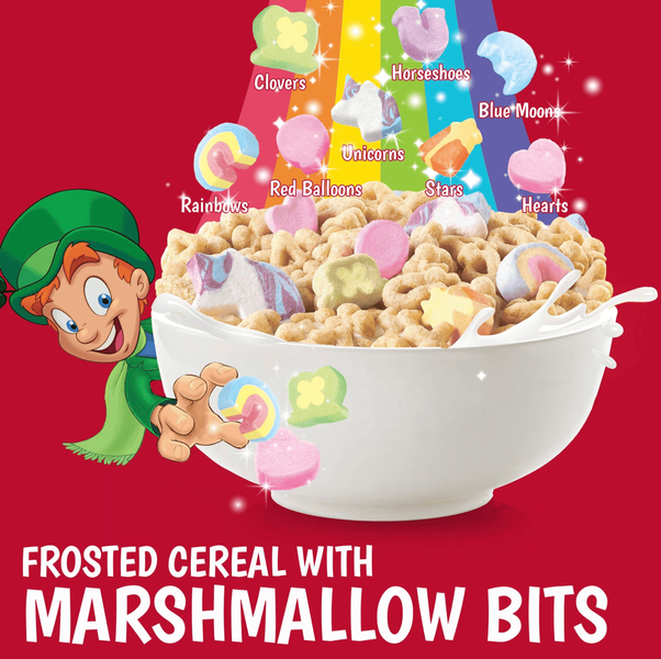 Сухий сніданок General Mills Lucky Charms Jumbo Unicorns with Marshmallows Family Size 527г 0331 фото