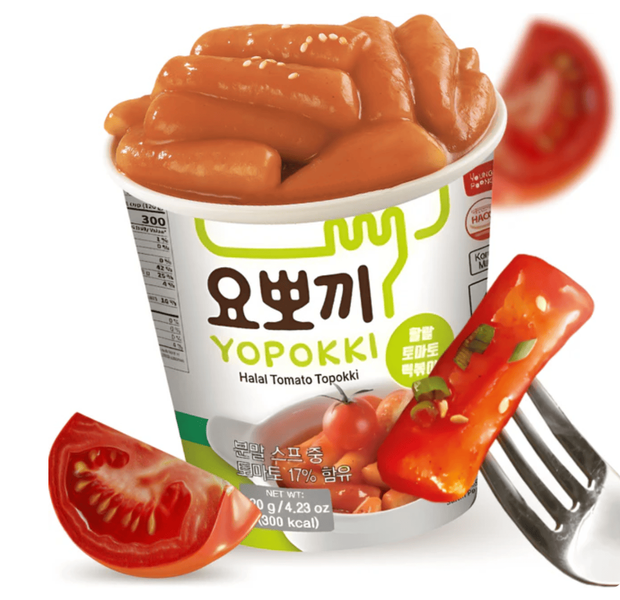 Токпоккі Young Poong Yopokki Halal Tomato Topokki 120г 10751 фото