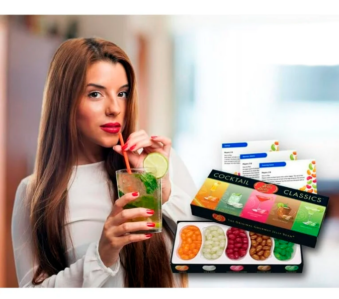 Подарочная коробка жевательных конфет Jelly Belly Cocktail Classics Gift Box 125г 0088 фото