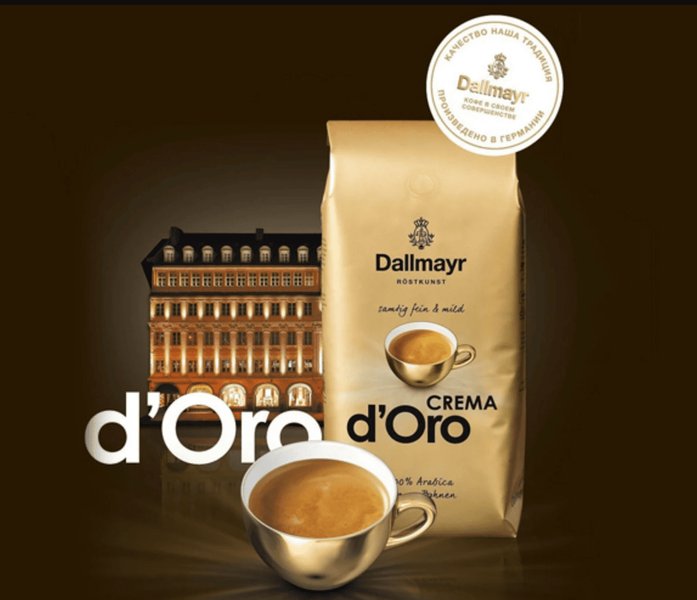 Кава в зернах Dallmayr Crema d'Oro 1кг 10401 фото