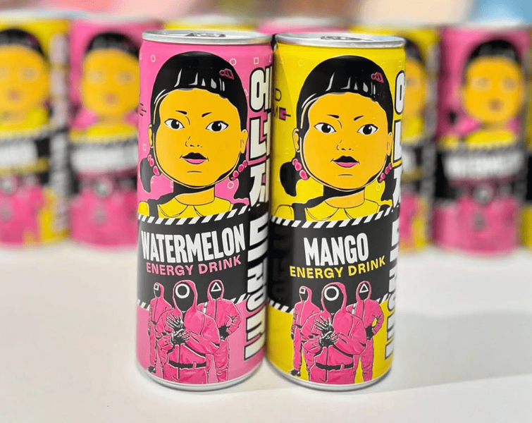 Энергетический напиток Squid Game Energy Drink со вкусом манго 250мл 8921 фото