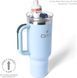Термокружка с ручкой Cirkul All-Day StrawSip из нержавеющей стали Голубая 1183 мл 7355 фото 2