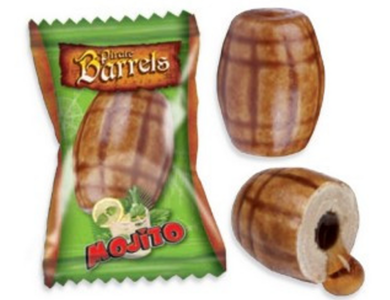 Блок жвачек Fini Pirate Barrels Mojito Gum 200шт 8405 фото