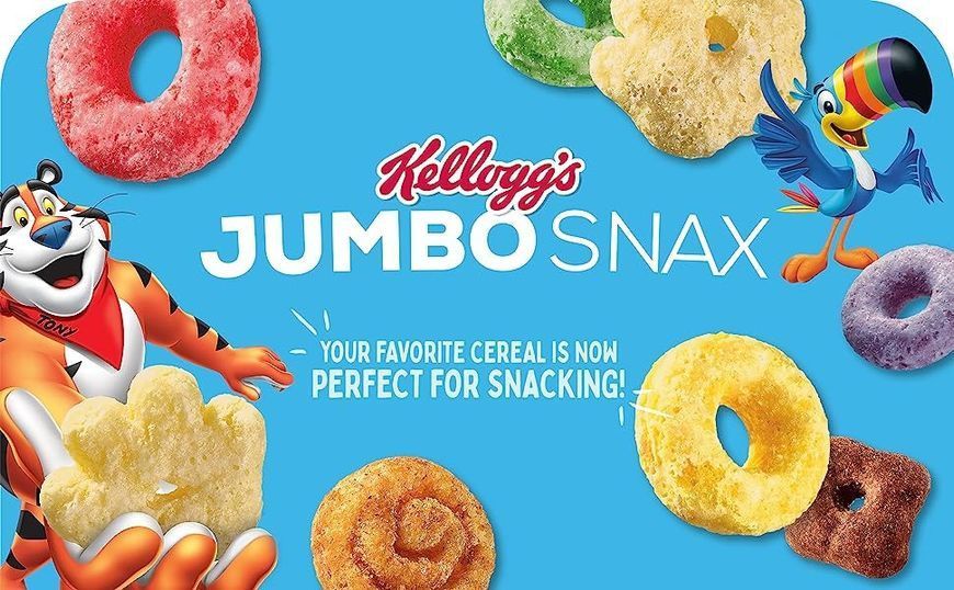 Снеки полезный перекус Kellogg's Cinnabon Jumbo Snax Cereal Snacks 12х12g 11399 фото