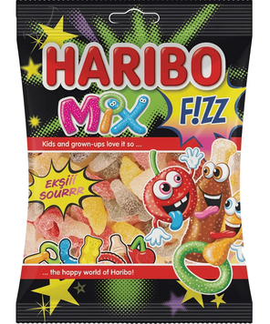 Жевательные конфеты Haribo Fizz Mix Candy 100г 11475 фото
