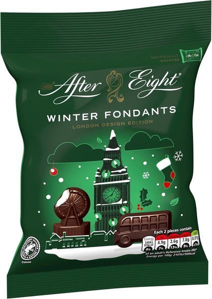 Шоколадные конфеты After Eight Winter Fondants Dark Mint Chocolate 57г 9809 фото