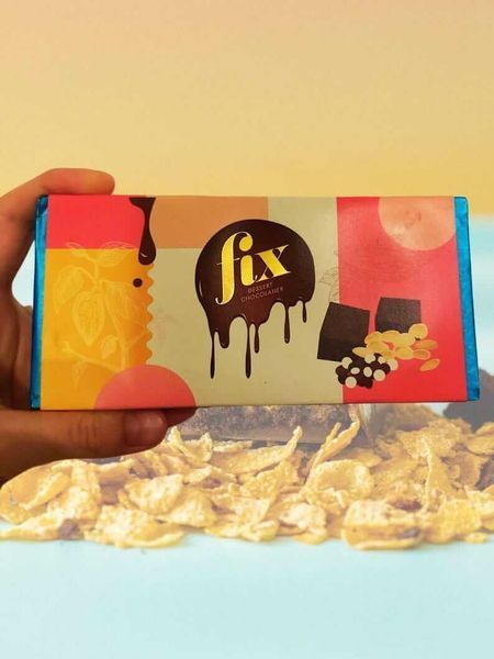 Дубайский шоколад Fix Dessert Chocolatier Cereously Chewsy со вкусом брауни с помадкой и хлопьями 200г 8165 фото