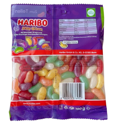 Драже Haribo Jelly Beans Pack 160г 8704 фото
