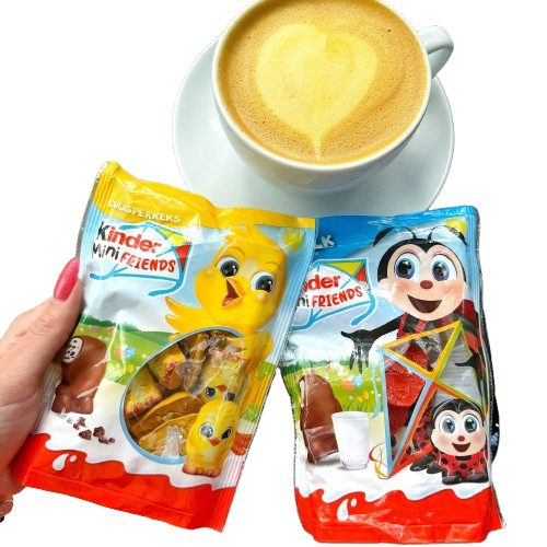 Шоколадні цукерки Kinder Mini Friends Chicken Milk Chocolate 18шт 122г 8213 фото