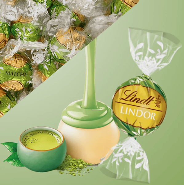 Шоколадні цукерки Lindt Lindor White Chocolate Matcha Truffles 137г 11253 фото