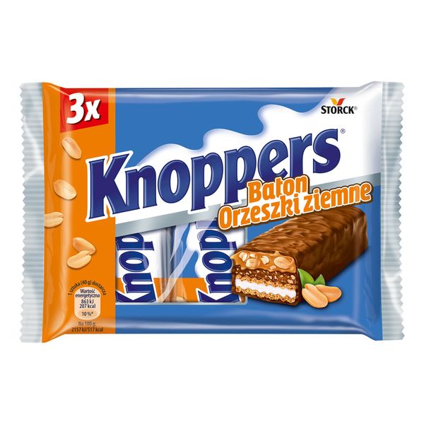 Вафельні батончики Knoppers Peanut 120g 2931 фото