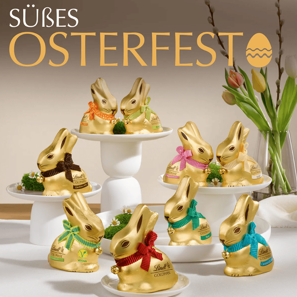 Шоколадний кролик Lindt Gold Rabbit Goldhase Pistazie 100г 10702 фото