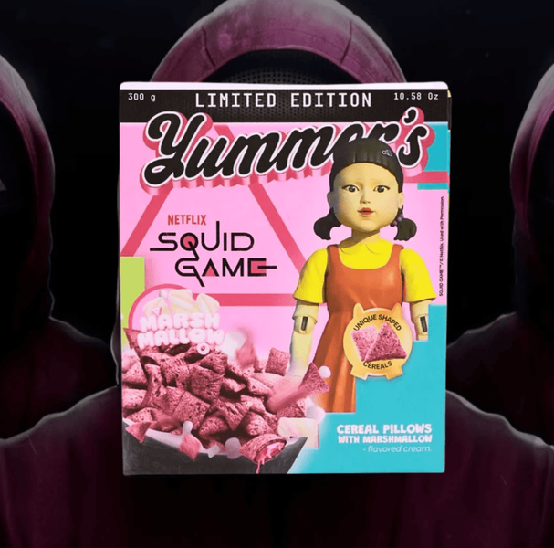 Пластівці Yummer's Limited Edition Squid Game Marshmallow Cornflakes 300г 8922 фото