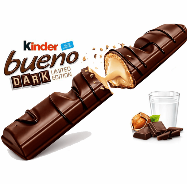 Шоколадные батончики Kinder Bueno Dark 43г 10553 фото