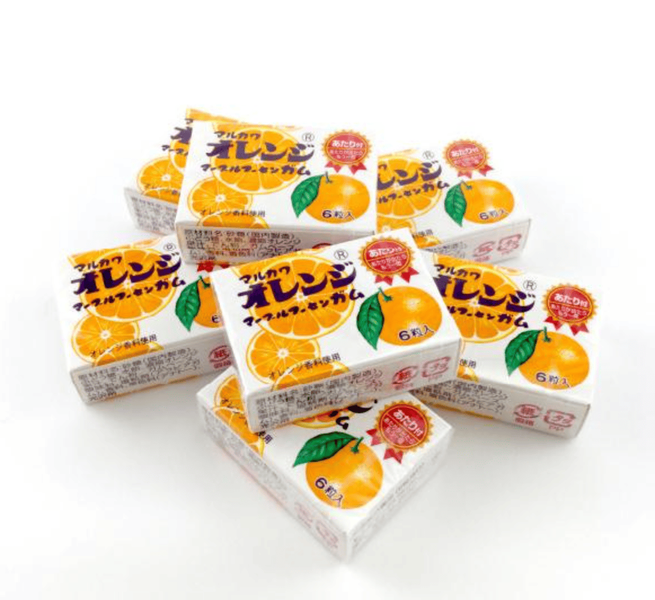 Жевательная резинка Marukawa Seika Orange Marble Gum 1шт 10452 фото