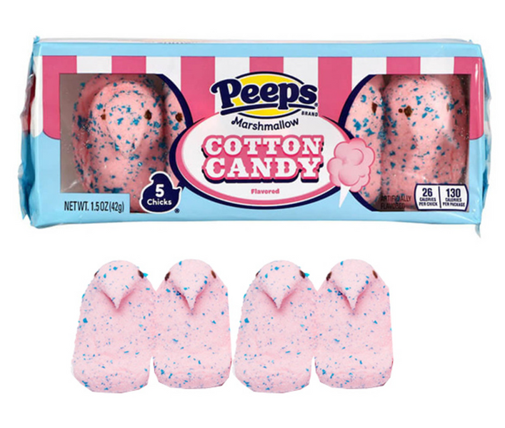 Маршмеллоу Peeps Marshmallow Cotton Candy Chicks 42г 8507 фото