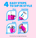 Термокружка с ручкой Cirkul All-Day StrawSip из нержавеющей стали Малиновая 1183 мл 7588 фото 3