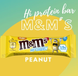 Шоколадный батончик M&M's Hi Protein Peanut Milk Chocolate Bar 51г 10358 фото 3