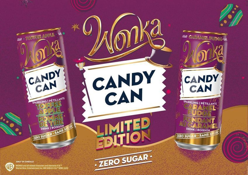 Напій Candy Can Wonka Лімітована колекція зі смаком карамельного яблука без цукру 330 мл 6698 фото