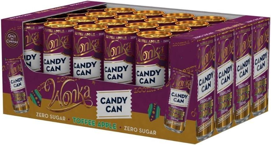 Напій Candy Can Wonka Лімітована колекція зі смаком карамельного яблука без цукру 330 мл 6698 фото