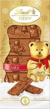 Шоколад Lindt Teddy Milk Chocolate Bar 120г 10010 фото