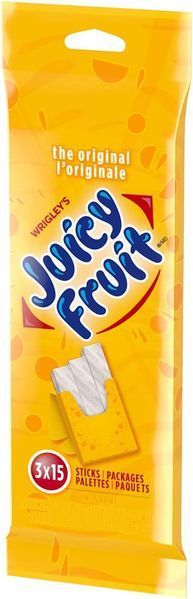 Жевательная резинка Wrigley's Juicy Fruit Fruit Flavoured Chewing Gum 3 пачки по 15 стиков 7975 фото