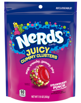 Цукерки Nerds Juicy Gummy Clusters Strawberry Punch Candy 202г 10955 фото